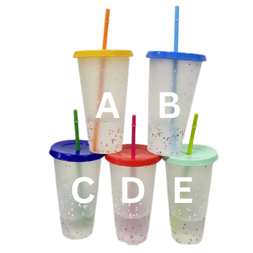 24oz Confetti Cups